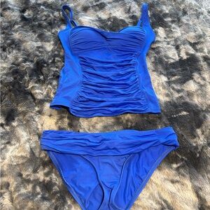 La Blanca Royal Blue Swim Top with Built-In Support